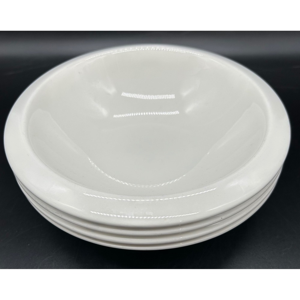 Jamie‎ Oliver Churchill White Pasta Bowls Set of 4 Made in England 7.75" Round
